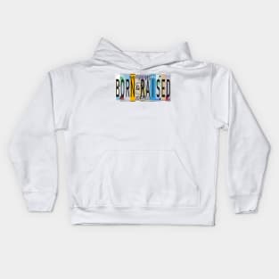 Mississippi Born and Raised Kids Hoodie